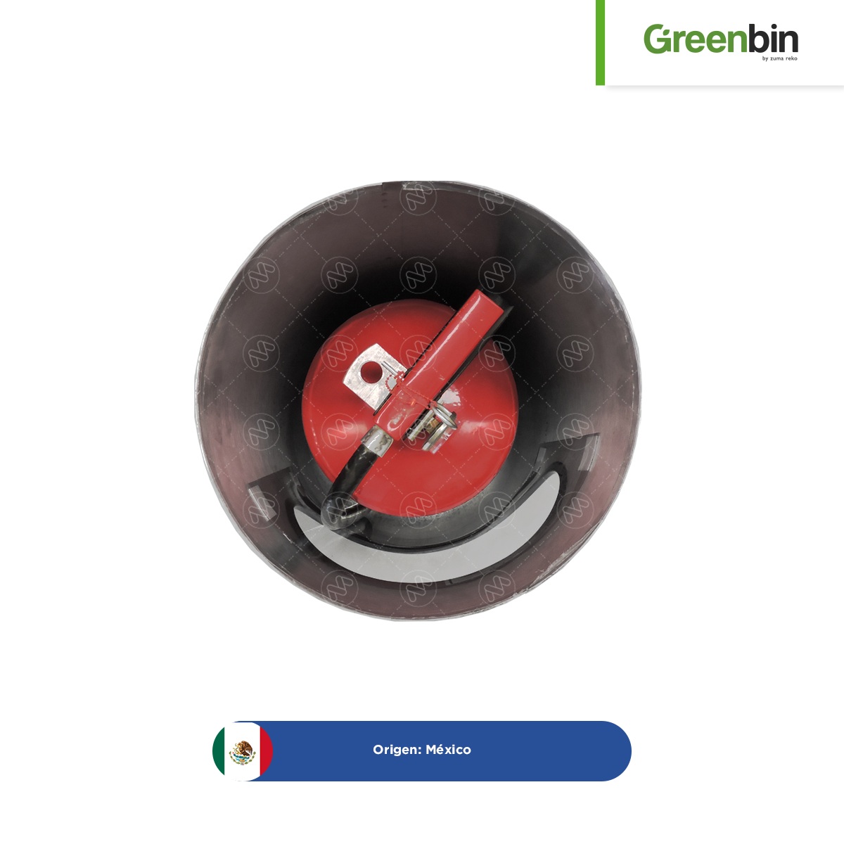 porta extintor cilindrico en acero inoxidable greenbin vistas 002