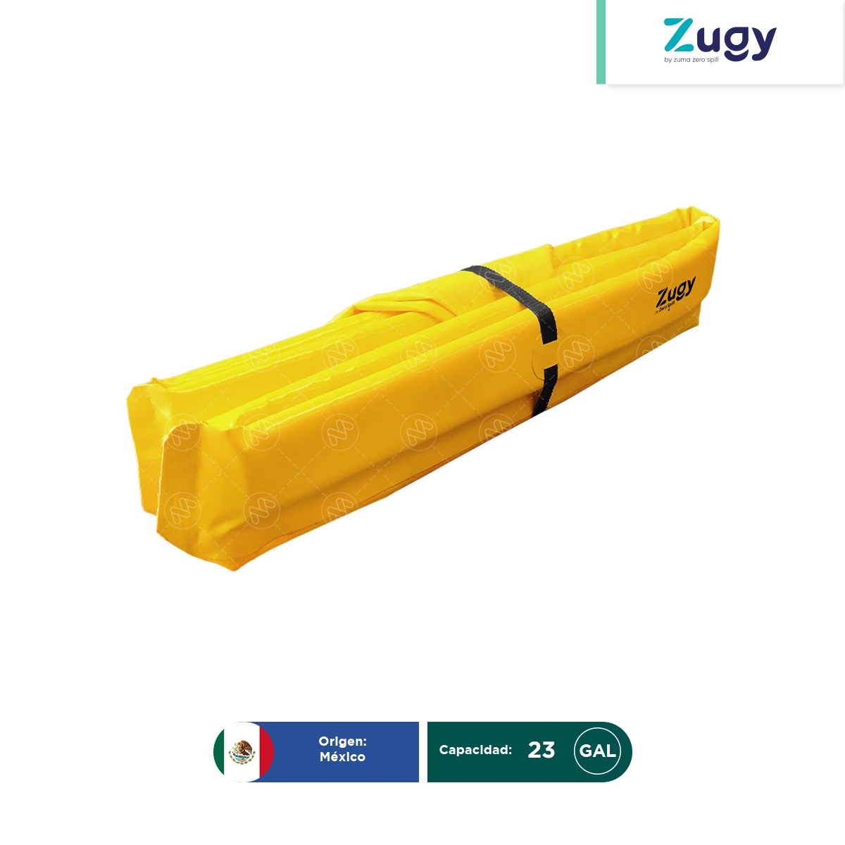 berma portatil de pvc para derrames zugy 90x90 cm 23 gal 002